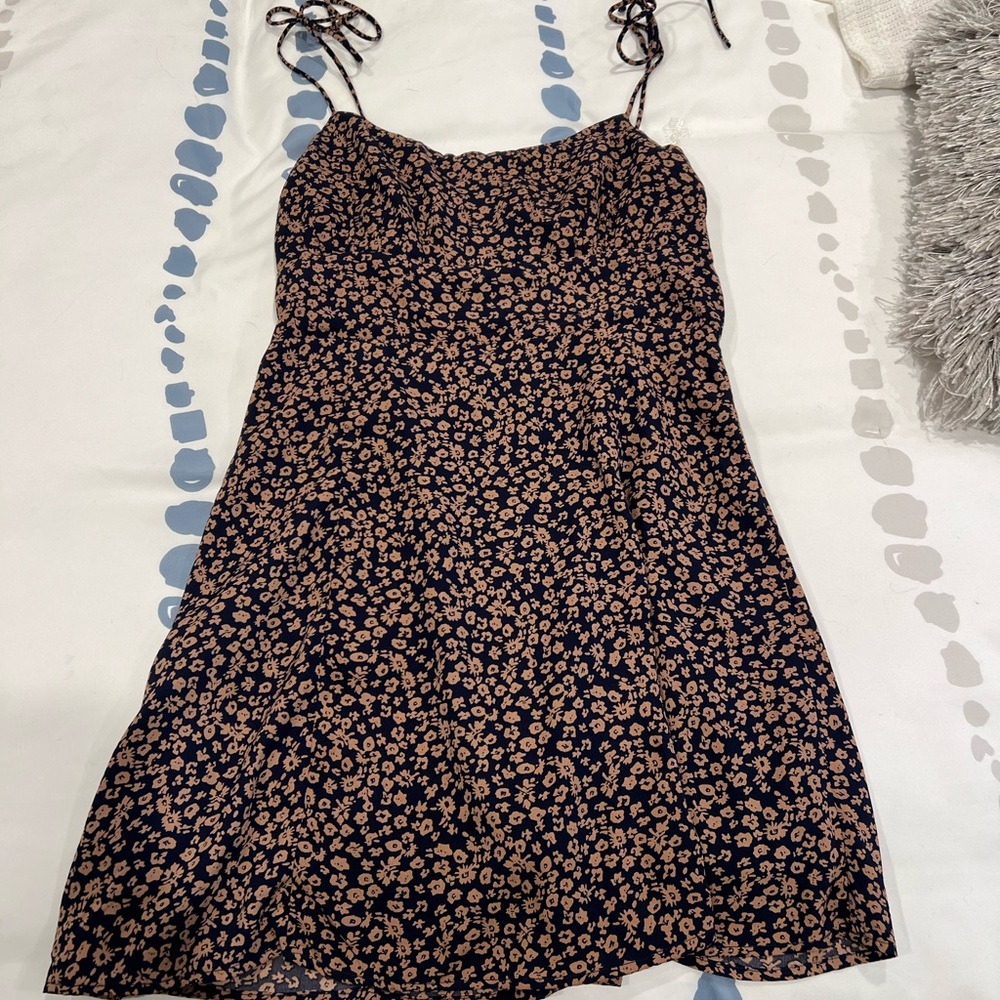 Floral Print Spaghetti Strap Dress